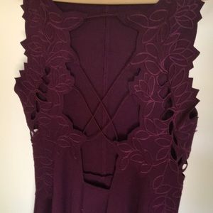 Free People Open Back Mini Dress